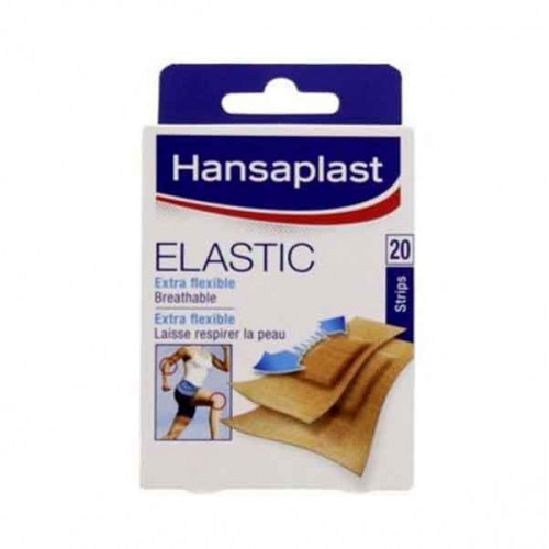 Hansaplast Strips Elastic Flexible 20 Pieces Hansaplast Strips Elastic Flexible 20 Pieces