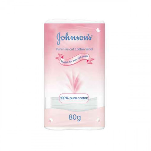 Johnson & Johnson Cotton Wool 80g Johnson & Johnson Cotton Wool 80g