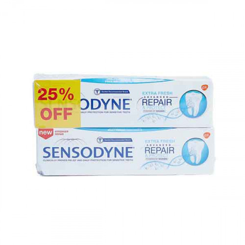 Sensodyne Advanced Repair/Protect Extra Fresh Tooth paste 2'sx75ml 