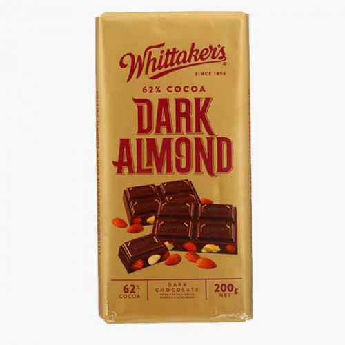 Whittakers Chocolate Block Almond Gold 200g Whittakers Chocolate Block Almond Gold 200g