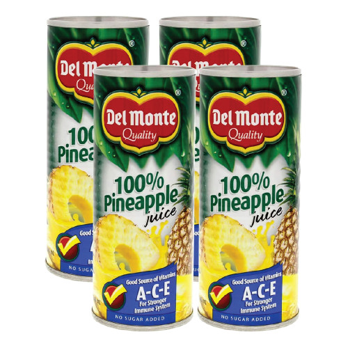 Del Monte Sweetened Pineapple Juice 240Mlx 4s Del Monte Sweetened Pineapple Juice 240Mlx 4s