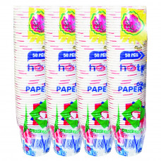 Hotpack Paper Cup 6Oz 50Pcs ×4Pkts