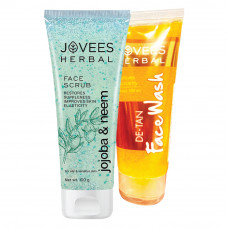 Jovees Scrub 100G+Facewash 120G Asrtd Combo Pck