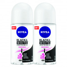 Nivea Black and White Female Roll On 2*50Ml