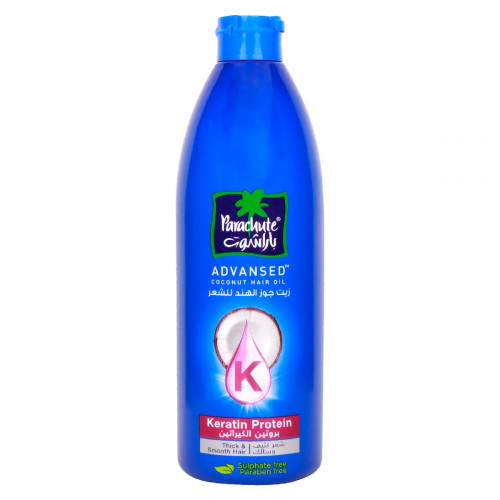 Parachute Keratin Advansed Protein Coconut Hair Oil 300 ml -- زيت الشعر باراشوت كيراتين ببروتين جوز الهند 300 مل Parachute Keratin Advansed Protein Coconut Hair Oil 300 ml -- زيت الشعر باراشوت كيراتين ببروتين جوز الهند 300 مل