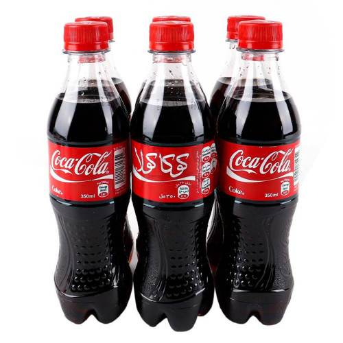 Coca Cola Soft Drink Bottle 6 x 350ml  -- كوكو كولا علبة شراب ناعمة 6*350مل