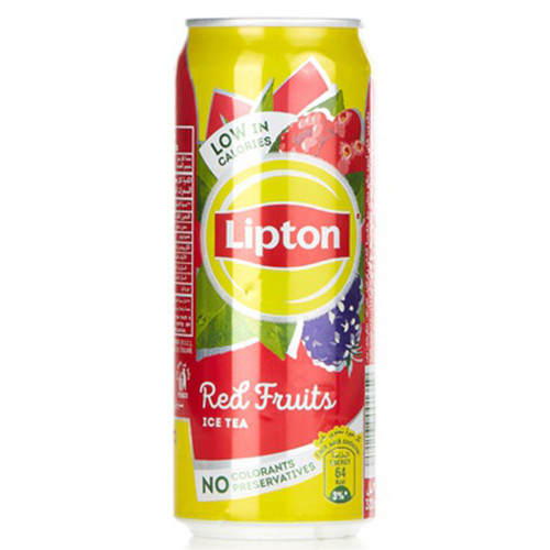 Lipton red fruits iced tea 320ml -- ليبتون فواكه أحمر مثلجة شاي 320مل