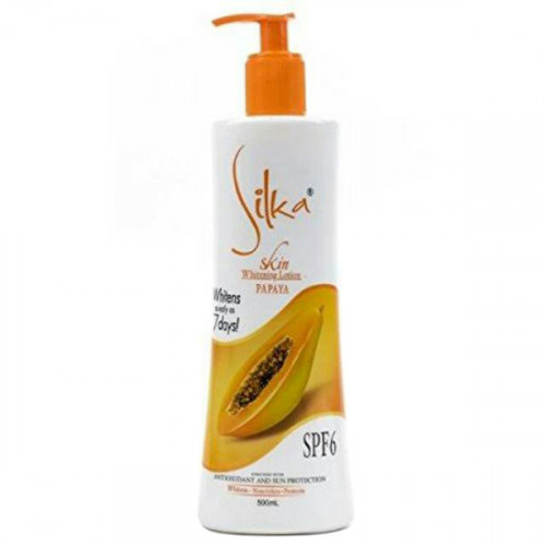 Silka Orange Papaya Skin Whitening Lotion 500ml -- لوشن تبييض البشرة بالبابايا البرتقالي من سيلكا 500 مل