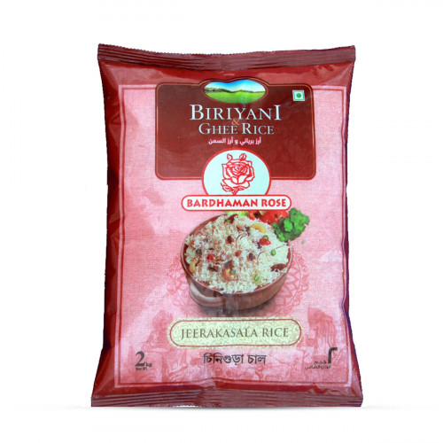 Bardhaman Rose Jeerakasala Rice 2kg -- أرز باردهامان روز جيراكاسالا 2 كجم Bardhaman Rose Jeerakasala Rice 2kg -- أرز باردهامان روز جيراكاسالا 2 كجم