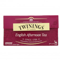 Twinings English Afternoon Tea Bags 25pcs -- توينغس إنجليش أكياس شاي 25حبة  Twinings English Afternoon Tea Bags 25pcs -- توينغس إنجليش أكياس شاي 25حبة