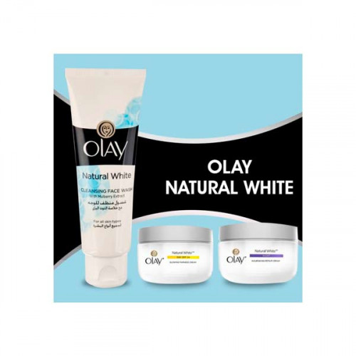 Olay Natural White Day Cream & Night Cream+Face Wash Free -- كريم تفتيح البشره بالنهار و كريم التفتيح بالليل + غسول للوجه مجاني من اولاي ناتشورال Olay Natural White Day Cream & Night Cream+Face Wash Free -- كريم تفتيح البشره بالنهار و كريم التفتيح بالليل + غسول للوجه مجاني من اولاي ناتشورال