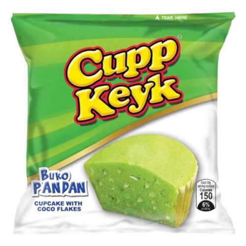 Cupp Keyk Buko Pandan Cupcakes 340gm -- كوب كيك بوكو باندان كب كيك 340 جم Cupp Keyk Buko Pandan Cupcakes 340gm -- كوب كيك بوكو باندان كب كيك 340 جم