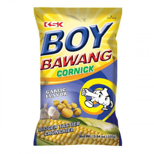 Boy Bawang Cronick Corn Snacks Garlic 100gm - بوي باوانج كورنيك وجبات خفيفة ذرة بالثوم 100 جم Boy Bawang Cronick Corn Snacks Garlic 100gm - بوي باوانج كورنيك وجبات خفيفة ذرة بالثوم 100 جم