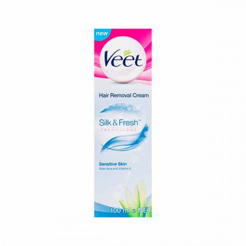 Veet Hair Removal Cream Sensitive Skin 100ml -- فيت كريم إزاله الشعر للبشره الحساسه 100 مل Veet Hair Removal Cream Sensitive Skin 100ml -- فيت كريم إزاله الشعر للبشره الحساسه 100 مل