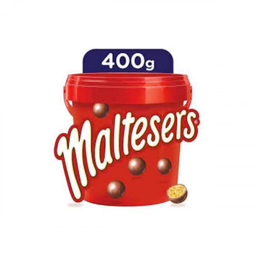 Maltesers Chocolate Bucket 400gm -- كيس شيكولاته مالتيزرز بوكيت 85 جرام Maltesers Chocolate Bucket 400gm -- كيس شيكولاته مالتيزرز بوكيت 85 جرام