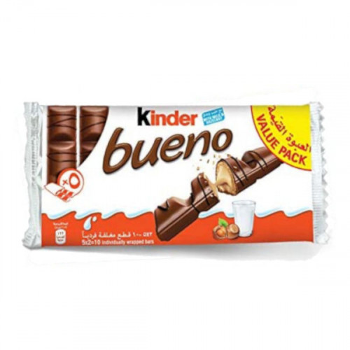 Kinder Bueno Milk Chocolate 215gm -- ويفر بشيكولاته الحليب من كيندر بونو 215 جرام  Kinder Bueno Milk Chocolate 215gm -- ويفر بشيكولاته الحليب من كيندر بونو 215 جرام