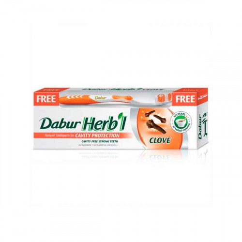 Dabur Herbal Toothpaste Clove 150gm -- دابر هيربال معجون أسنان بالقرنفل 150 جرام Dabur Herbal Toothpaste Clove 150gm -- دابر هيربال معجون أسنان بالقرنفل 150 جرام