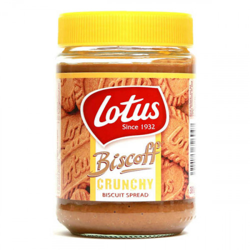 Lotus Biscoff Crunchy Biscuit Spread 380gm - لوتس بيسكوف بسكويت كرانشي قابل للدهن 380 جم Lotus Biscoff Crunchy Biscuit Spread 380gm - لوتس بيسكوف بسكويت كرانشي قابل للدهن 380 جم