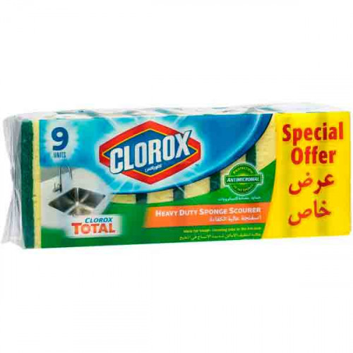 Clorox Heavy Duty Sponge Scourer 9-s Clorox Heavy Duty Sponge Scourer 9-s