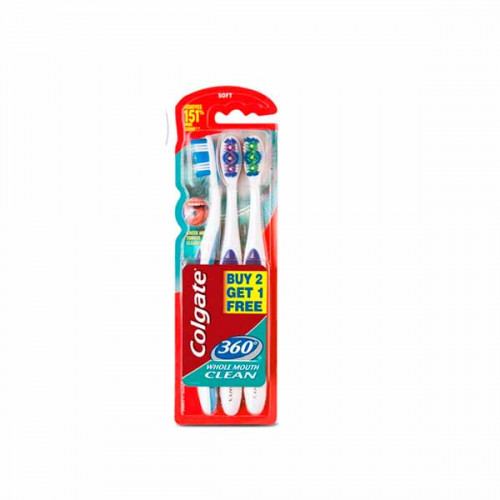 Colgate 360 Tooth Brush Medium 1 + 1 Free -- كولجت فرشاه اسنان متوسطه- لنظافه الفم بالكامل-1+1 مجانيه Colgate 360 Tooth Brush Medium 1 + 1 Free -- كولجت فرشاه اسنان متوسطه- لنظافه الفم بالكامل-1+1 مجانيه