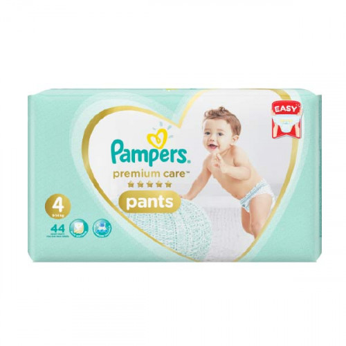Pampers Premium Care Baby Diapers Pants S4 (9 to 14Kg) 44-s -- بامبرز حفاضات سراويل لعناية فائقه مقاس 4 / 44 حبة Pampers Premium Care Baby Diapers Pants S4 (9 to 14Kg) 44-s -- بامبرز حفاضات سراويل لعناية فائقه مقاس 4 / 44 حبة