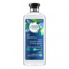 Herbal Essences Shampoo Micellar Water & Blue Ginger 400ml -- هيربل إسنسز شامبو بماء ميسيلار والزنجبيل الأزرق 400 مل