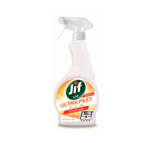 Jif Ultra Fast Kitchen Cleaner 500ml -- جف منظف للمطبخ فائق السرعه 500 مل Jif Ultra Fast Kitchen Cleaner 500ml -- جف منظف للمطبخ فائق السرعه 500 مل