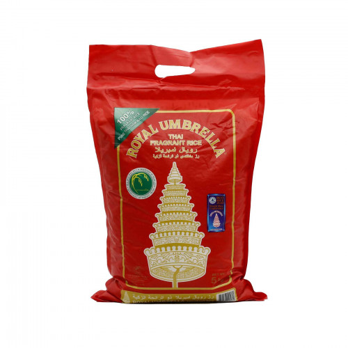 Royal Umbrella Thai Jasmine Rice 5Kg -- ارز رويال امبريلا التايلندى بالياسمين 5 كيلو