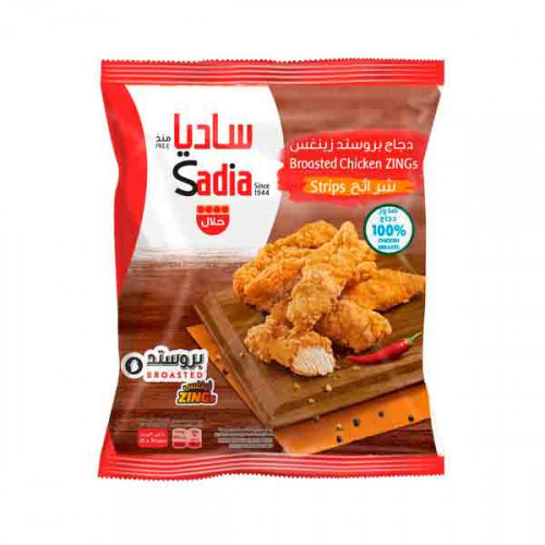 Sadia Broasted Chicken Zings Spicy Strips 1Kg -- شرائح الدجاج بروستد زينجس حار 1 كيلو من ساديا Sadia Broasted Chicken Zings Spicy Strips 1Kg -- شرائح الدجاج بروستد زينجس حار 1 كيلو من ساديا